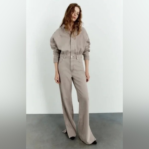 Zara Pants - ZARA TRE LONG DENIM JUMPSUIT - Size XS